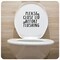 Please close lid before flushing, Toilet lid vinyl decal product 1